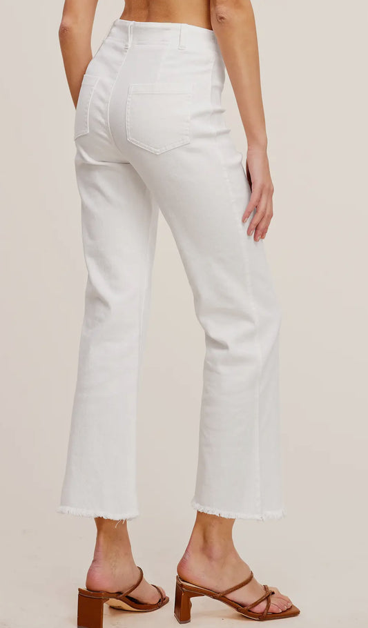 Paper White Pants